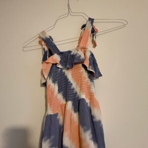 Jessica Simpson Kids Tie-Dye Dress - Blue, Pink, White